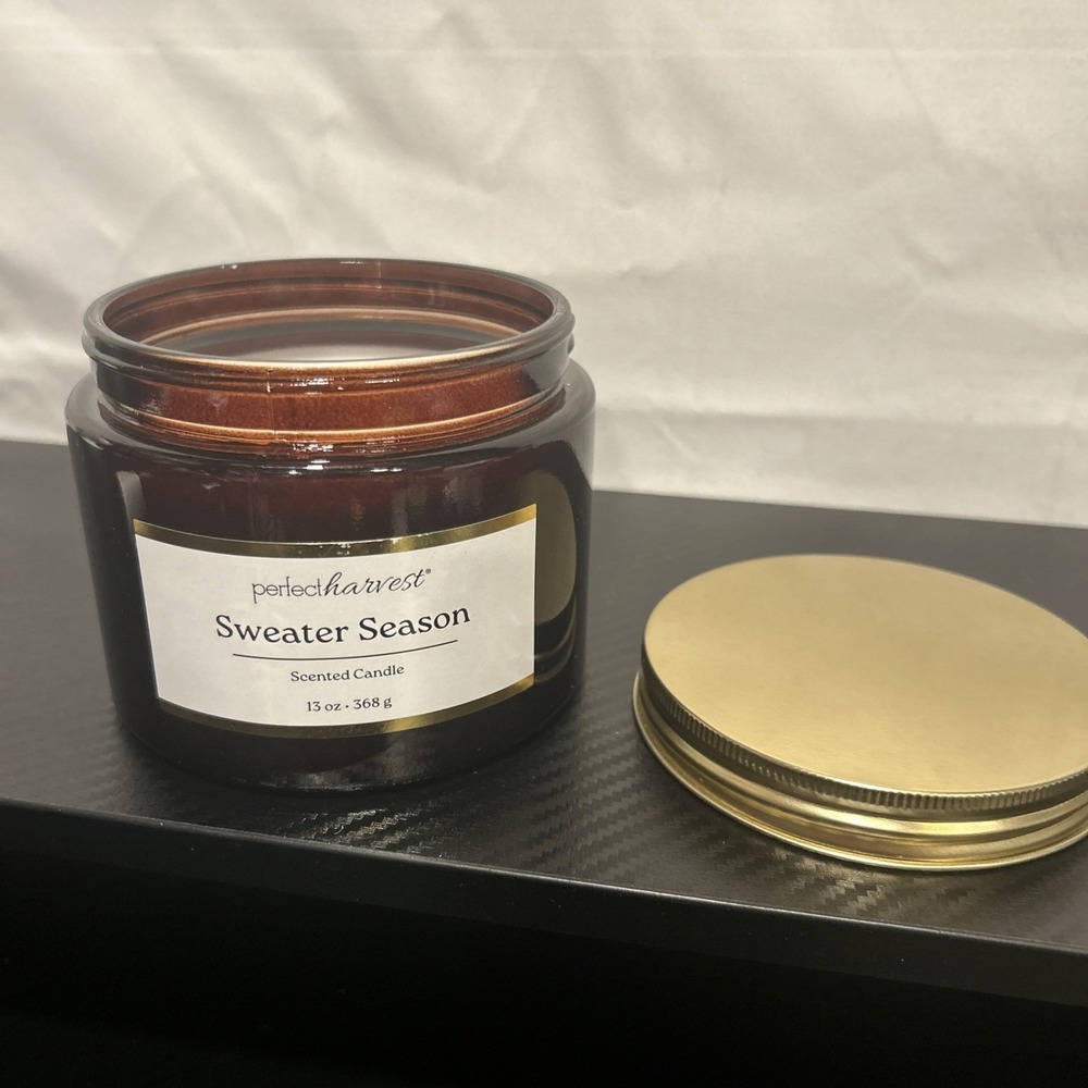 Perfect Harvest 13oz ‎ 3 Wick Sweater Weather Scented Candle